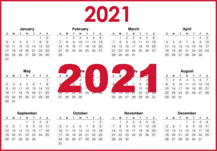 Kalender 2021